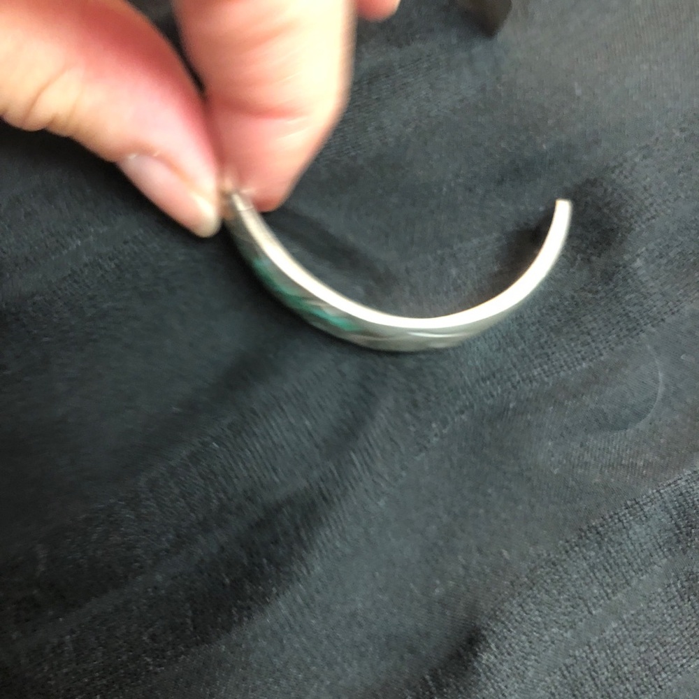 Mother’s Day,Sterling Silver/turquoise/coral cuff bracelet, Signed by theartist. - Picture 12 of 15